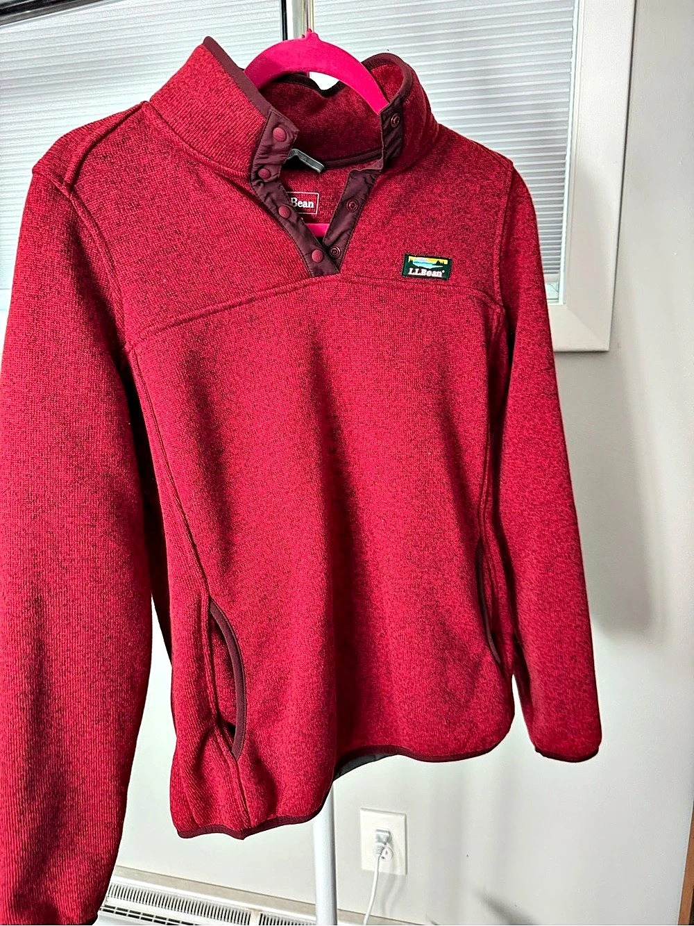 L.L.Bean Women's Small Sweater Fleece Pullover Quarter Zip